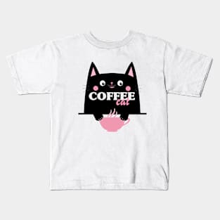 Coffee Cat Kids T-Shirt